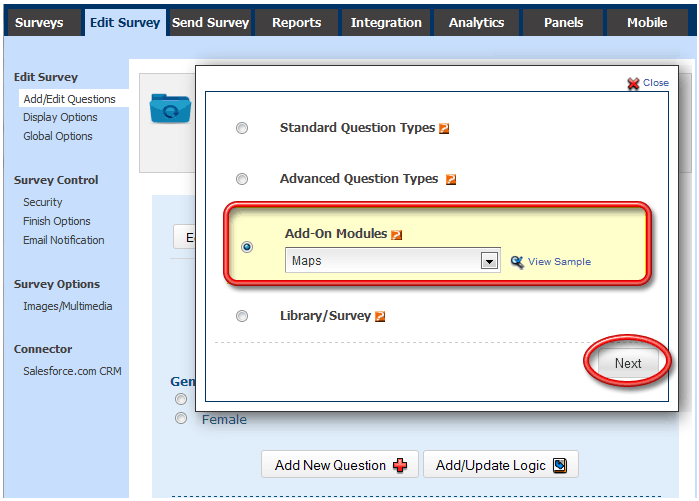 Survey Software Help Image